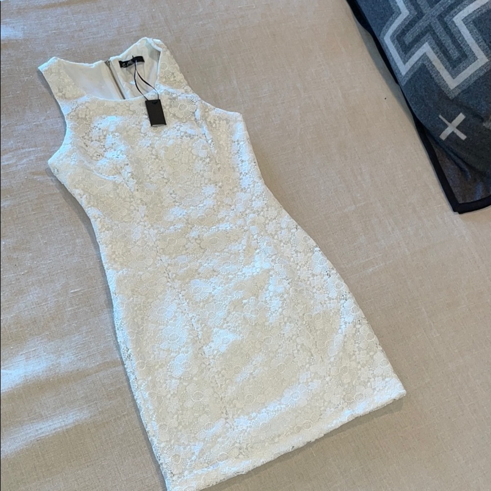 Off white lace dress romantic boho style